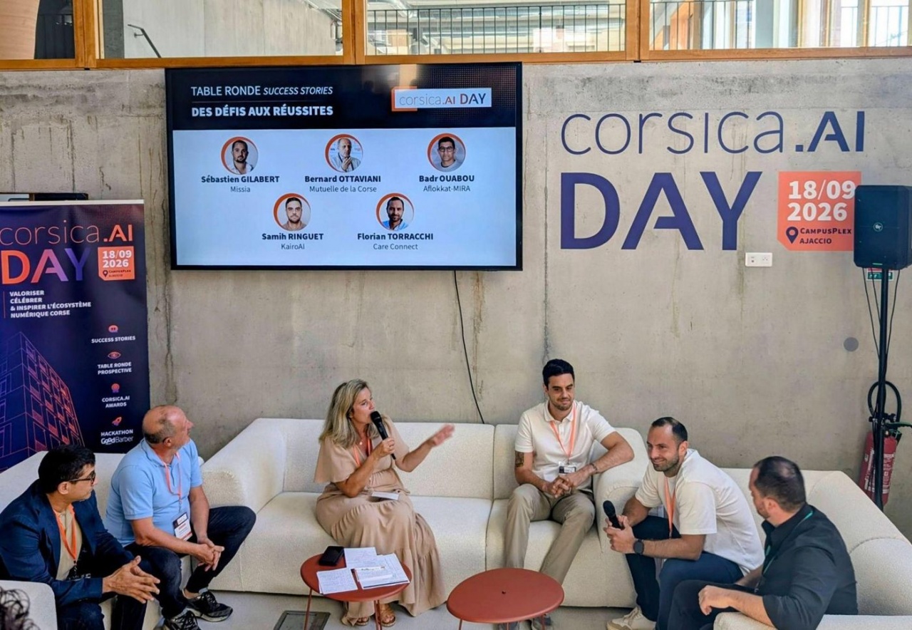 Table ronde pendant le Corsica.ai Day